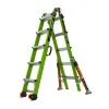 Little Giant Safety Conquest All-Terrain Model 22 - ANSI Type 1A - 300 Lb Rated - Fiberglass Articulated Extendable Ladder With Adjustable Outriggers Accessory Ports Carry Handle V-Bar And Tip & Glide Wheels