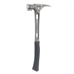 Stiletto 15 Oz Ti-Bone III Titanium Hammer With Smooth Face And Curved Handle