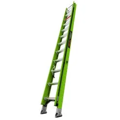Little Giant Safety HyperLite 24 Ft. - IAA Fiberglass Extension Ladder With CH V-Rung And Claw