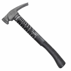 Boss Hammers 16oz Titanium Hybrid Fiberglass Handle Hammer Milled Face