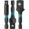 Makita Impact X 3 Pc. 2 Socket Adapter Set