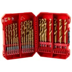 Milwaukee SHOCKWAVE Impact Duty RED HELIX Titanium Drill Bit Set 29pc